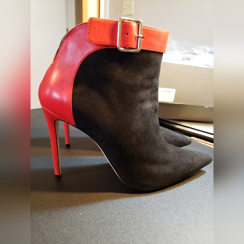 Black and Red Bootie